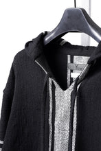Load image into Gallery viewer, Y's for men × MASSES KHADI RUG HOODED PULLOVER (BLACK)