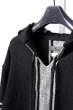 Load image into Gallery viewer, Y's for men × MASSES KHADI RUG HOODED PULLOVER (BLACK)