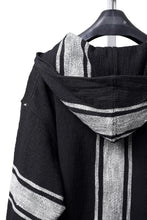 Load image into Gallery viewer, Y's for men × MASSES KHADI RUG HOODED PULLOVER (BLACK)