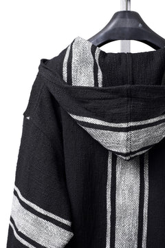 Load image into Gallery viewer, Y's for men × MASSES KHADI RUG HOODED PULLOVER (BLACK)
