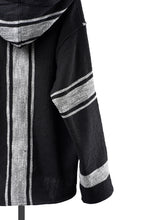 Load image into Gallery viewer, Y's for men × MASSES KHADI RUG HOODED PULLOVER (BLACK)