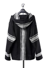 Load image into Gallery viewer, Y's for men × MASSES KHADI RUG HOODED PULLOVER (BLACK)