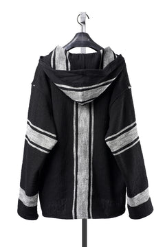 Load image into Gallery viewer, Y's for men × MASSES KHADI RUG HOODED PULLOVER (BLACK)