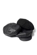 Load image into Gallery viewer, ISAMU KATAYAMA BACKLASH LEATHER BERET / KANGAROO SUEDE (BLACK)