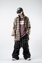 画像をギャラリービューアに読み込む, 【SAMPLE】A.F ARTEFACT LONG SHIRT / TARTAN CHECK (BROWN x BEIGE)