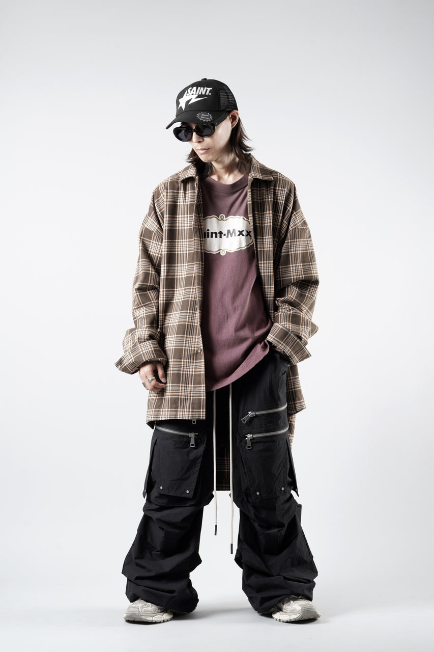 画像をギャラリービューアに読み込む, 【SAMPLE】A.F ARTEFACT LONG SHIRT / TARTAN CHECK (BROWN x BEIGE)