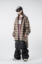 画像をギャラリービューアに読み込む, 【SAMPLE】A.F ARTEFACT LONG SHIRT / TARTAN CHECK (BROWN x BEIGE)