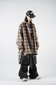 画像をギャラリービューアに読み込む, 【SAMPLE】A.F ARTEFACT LONG SHIRT / TARTAN CHECK (BROWN x BEIGE)