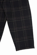 画像をギャラリービューアに読み込む, N/07 3 STITCHES WIDE TAPERED TROUSERS #2 / LIMITED WOOL TARTAN CHECK (BLACK CHECK)