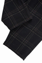 画像をギャラリービューアに読み込む, N/07 3 STITCHES WIDE TAPERED TROUSERS #2 / LIMITED WOOL TARTAN CHECK (BLACK CHECK)