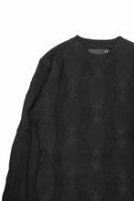 Load image into Gallery viewer, A.F ARTEFACT CABLE KNIT PULLOVER / REGULAR FIT (BLACK)