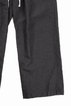 Load image into Gallery viewer, KLASICA "SNOW" CAMO STYLE STRING BIG PANTS / WASHI &amp; LINEN HIGH DENSITY LIGHT WEIGHT WEATHER (BLACK)