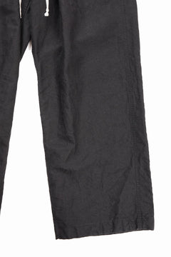 Load image into Gallery viewer, KLASICA "SNOW" CAMO STYLE STRING BIG PANTS / WASHI &amp; LINEN HIGH DENSITY LIGHT WEIGHT WEATHER (BLACK)