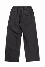 Load image into Gallery viewer, KLASICA "SNOW" CAMO STYLE STRING BIG PANTS / WASHI &amp; LINEN HIGH DENSITY LIGHT WEIGHT WEATHER (BLACK)