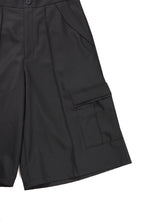 画像をギャラリービューアに読み込む, F/CE. TWIST POLYESTER WIDE SHORTS (BLACK)