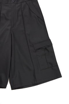画像をギャラリービューアに読み込む, F/CE. TWIST POLYESTER WIDE SHORTS (BLACK)
