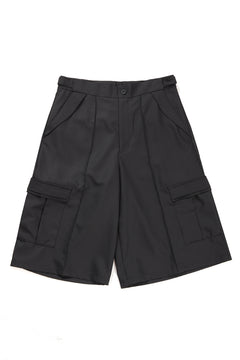 画像をギャラリービューアに読み込む, F/CE. TWIST POLYESTER WIDE SHORTS (BLACK)