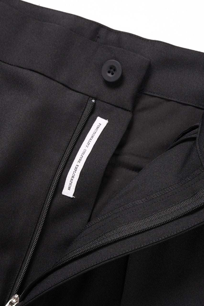 画像をギャラリービューアに読み込む, F/CE. TWIST POLYESTER WIDE SHORTS (BLACK)