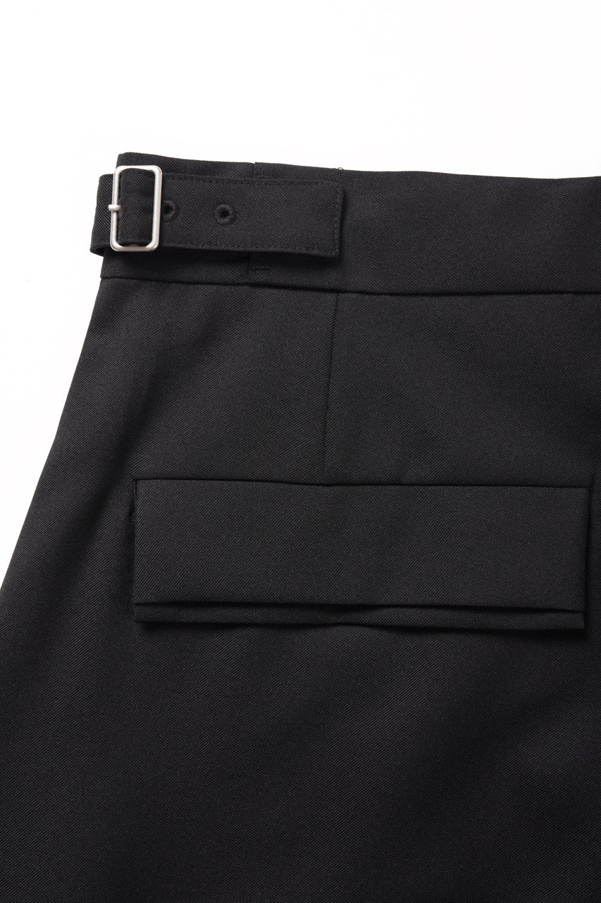 画像をギャラリービューアに読み込む, F/CE. TWIST POLYESTER WIDE SHORTS (BLACK)