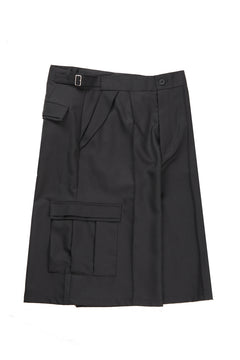 画像をギャラリービューアに読み込む, F/CE. TWIST POLYESTER WIDE SHORTS (BLACK)