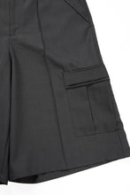 画像をギャラリービューアに読み込む, F/CE. TWIST POLYESTER WIDE SHORTS (GREY)