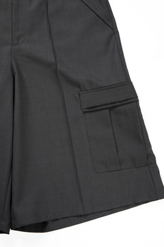 画像をギャラリービューアに読み込む, F/CE. TWIST POLYESTER WIDE SHORTS (GREY)