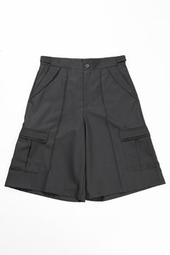 画像をギャラリービューアに読み込む, F/CE. TWIST POLYESTER WIDE SHORTS (GREY)
