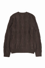 Load image into Gallery viewer, A.F ARTEFACT CABLE KNIT PULLOVER / REGULAR FIT (BROWN)