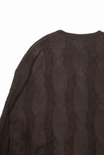 画像をギャラリービューアに読み込む, A.F ARTEFACT CABLE KNIT PULLOVER / RELAX FIT (BROWN)