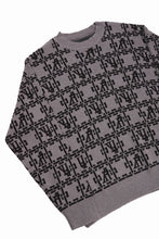 画像をギャラリービューアに読み込む, A.F ARTEFACT JACGUARD KNIT PULLOVER / RELAX FIT (BROWN x DARK BROWN)