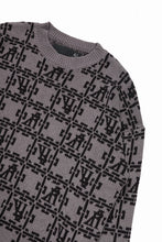 Load image into Gallery viewer, A.F ARTEFACT JACGUARD KNIT PULLOVER / REGULAR FIT (BROWN x DARK BROWN)