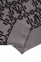 Load image into Gallery viewer, A.F ARTEFACT JACGUARD KNIT PULLOVER / REGULAR FIT (BROWN x DARK BROWN)