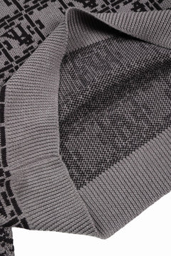 Load image into Gallery viewer, A.F ARTEFACT JACGUARD KNIT PULLOVER / REGULAR FIT (BROWN x DARK BROWN)