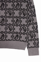 Load image into Gallery viewer, A.F ARTEFACT JACGUARD KNIT PULLOVER / REGULAR FIT (BROWN x DARK BROWN)