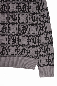 Load image into Gallery viewer, A.F ARTEFACT JACGUARD KNIT PULLOVER / REGULAR FIT (BROWN x DARK BROWN)