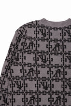Load image into Gallery viewer, A.F ARTEFACT JACGUARD KNIT PULLOVER / REGULAR FIT (BROWN x DARK BROWN)
