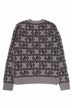Load image into Gallery viewer, A.F ARTEFACT JACGUARD KNIT PULLOVER / REGULAR FIT (BROWN x DARK BROWN)