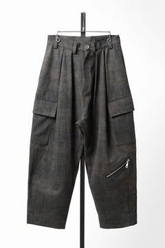 Load image into Gallery viewer, A.F ARTEFACT CARGO WIDE TAPERED TROUSERS / BLENDED SHADES DENIM (D.VERDIGRIS)