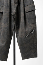 Load image into Gallery viewer, A.F ARTEFACT CARGO WIDE TAPERED TROUSERS / BLENDED SHADES DENIM (D.VERDIGRIS)