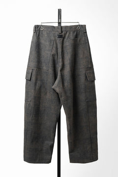 Load image into Gallery viewer, A.F ARTEFACT CARGO WIDE TAPERED TROUSERS / BLENDED SHADES DENIM (D.VERDIGRIS)