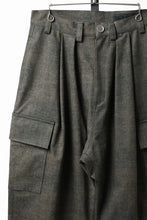 画像をギャラリービューアに読み込む, A.F ARTEFACT CARGO WIDE TAPERED TROUSERS / BLENDED SHADES DENIM (L.VERDIGRIS)