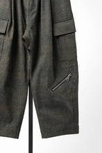 画像をギャラリービューアに読み込む, A.F ARTEFACT CARGO WIDE TAPERED TROUSERS / BLENDED SHADES DENIM (L.VERDIGRIS)