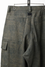 画像をギャラリービューアに読み込む, A.F ARTEFACT CARGO WIDE TAPERED TROUSERS / BLENDED SHADES DENIM (L.VERDIGRIS)