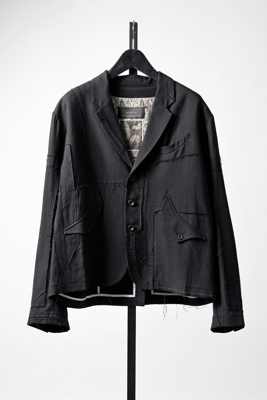 Professor.E PATCHWORK BLAZER (BLACK)の商品ページ | プロフェッサー