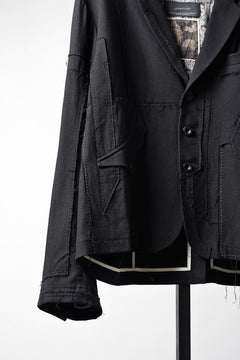 画像をギャラリービューアに読み込む, Professor.E PATCHWORK BLAZER (BLACK)