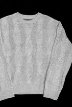 画像をギャラリービューアに読み込む, A.F ARTEFACT CABLE KNIT PULLOVER / RELAX FIT (LIGHT GREY)