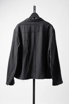 画像をギャラリービューアに読み込む, Professor.E PATCHWORK BLAZER (BLACK)