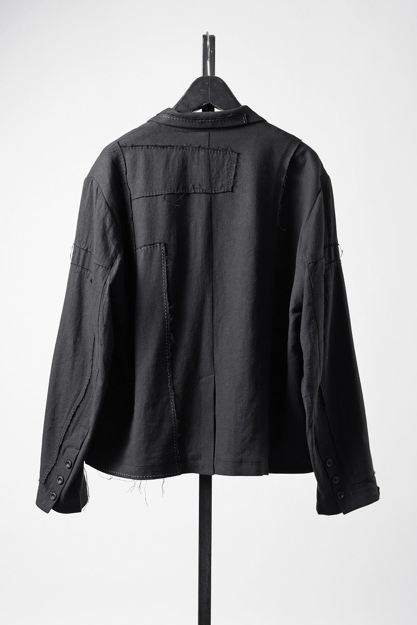 画像をギャラリービューアに読み込む, Professor.E PATCHWORK BLAZER (BLACK)