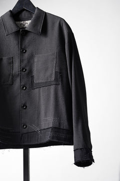 Load image into Gallery viewer, Professor.E STITCH WORK JACKET (BLACK)