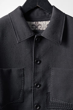 Load image into Gallery viewer, Professor.E STITCH WORK JACKET (BLACK)